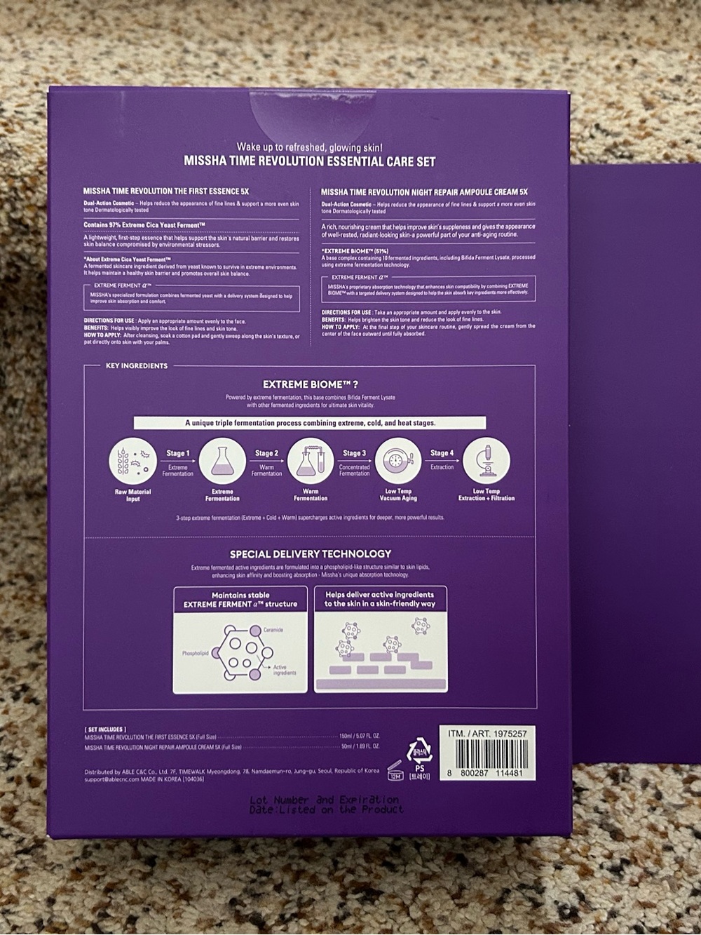 MISSHA Time Revolution Essential Care Set (essence and night cream) - Picture 2 of 4